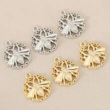 1 Piece/3 Pieces Of DIY Jewelry Making Supplies Accessories In Spider Shape, Made Of Copper Material Plated With 18K Gold, Available In Gold And Silver Colors. Can Be Used To Make Earrings, Necklaces, Bracelets, And Any Jewelry Pendants.