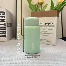 1pc 200ml/6.76 Oz Stainless Steel Tea Cup, New Stylish Water Bottle, Mini Portable Car Cup, Small Size - Multicolor - View 6
