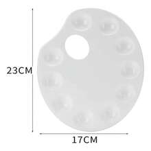 10 vasos de plástico para mezclar, adecuados para preparar, diluir y mezclar pinturas al óleo y acrílicas, y trabajar con barnices. - Blanco - Ver 2