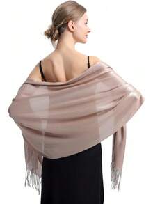 Sparkly Metallic Shawls And Wraps,Women's Glitter Pashmina Shawl Scarf Forformal Evening Party Dresses - F-黑銀色 - 查看 8