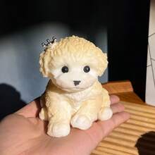 1/4个装大号Taba软萌狗狗，手工制作，可缓解成人/儿童压力，可爱柔软的泰迪狗造型，完美的挤压玩具，放松身心，乐趣无穷。