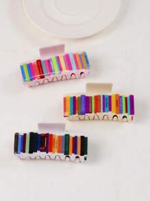 1Pc New Literary Style Book Clip With Colorful Hair Clip For Women, Hair Claw Hair Accessory At The Back Of The Head, Fashionable And Versatile Hair Clip, Suitable As A Gift For Friends