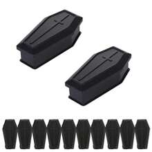 6pcs Halloween Coffin Decor Box, Halloween Coffin Haunted House Props, Coffin Statue, Halloween Supplies, Fun Prank Props, Party Decorations, Halloween Party Home Decor Halloween Decor Room Decor - Multicolor - View 6