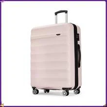 GinzaTravel 28" Checked Luggage,Hard Suitcase With Spinner Wheels, Travel Luggage Set,Light Pink - Multicolor - View 1