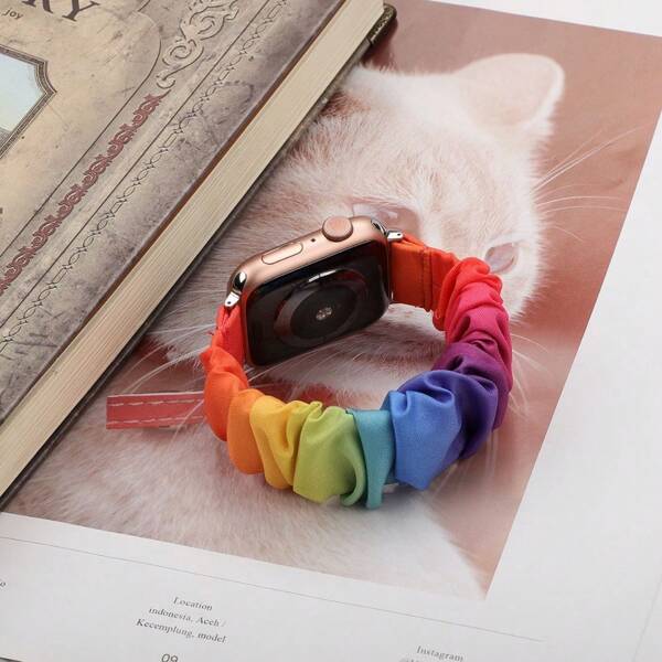 Haargummi Armband für Bänder 44mm 40mm 46mm 42mm 45mm 41mm 49mm Nylon Armband für Series 10 9 8 7 6 SE 5 4 Ultra