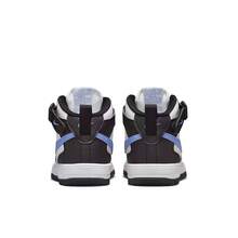 Nike FORCE 1 MID EASYON (PS) High-Top Casual Sports Shoes For Teenagers - Black White Blue - View 5