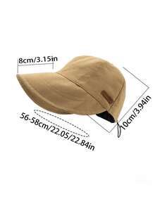 1 件可调节女士棒球帽，透气、防晒、时尚，适合运动、旅行和街头穿着，可作为夏季渔夫帽