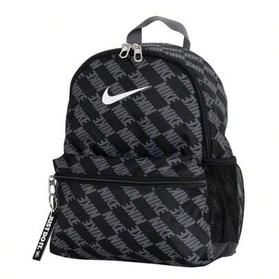 Nike Backpack Y NK BRSLA JDI MNI BK-AOP FA25 Outdoor Daily Travel Bag Sports Bag Student School Bag Casual Bag HV6481-010
