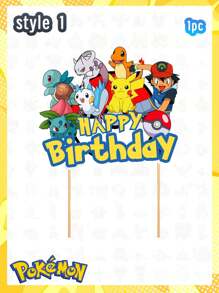 pokemon 1/12/13/25 PCS Pokemon Cake Plugin, Pikachu Party Cake Decoration Flag Power Strip, Big And Small Power Strip, The Best Holiday Gift For Good Friends, Party Atmosphere Decoration, Perfect Party Decoration, Home Decoration Ornaments, Perfect Room Decoration, Christmas Gift Valentine's Day, Ideal Friend Gifts For Birthday Celebrations, Souvenirs, Women's Souvenir, Cute Aesthetic, Valentine Day Gifts, Decorations, Home Decor, Valentines Gifts