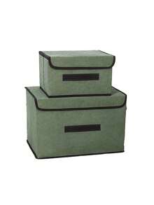 1pc Foldable Storage Box, Large Capacity Cloth Storage Bin - Ideal For Space-Saving, Clothes Organization, Decorations For Festivals, Rooms, Home, Bedroom