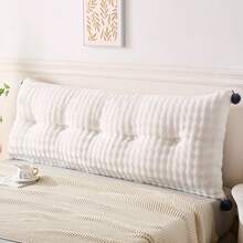 Reading Pillow Back Cushion Foam Sofa Cushion, Reading Pillow For Bed, Backrest Cushion With Armrests Neck Roll Back Support For Adults For Comfortable Sitting In Bed & Sofa - Màu be - Xem 8