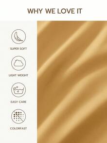 Bộ ga trải giường 100% polyester - Mềm mại & Bền chắc, Nhiều màu sắc để lựa chọn (Xanh dương, Vàng, Hồng, Xanh xám) - Có thể giặt máy, Dễ bảo quản, Ga trải giường thoải mái | Thiết kế hiện đại | Chất liệu mềm mại, đạt chứng nhận Oeko-Tex - Màu vàng trâu - Xem 4