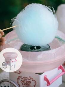SCISHARE 1 pièce Machine à barbe à papa 500W avec prise murale, machine à bonbons, machine à bonbons pour enfants avec autocollants de barbe à papa