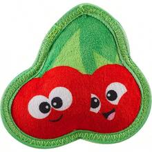 Outward Hound Skinz Durable Squeaky Dog Toy With Two Layers, Cherries, Red, Small - Cherries - View 8