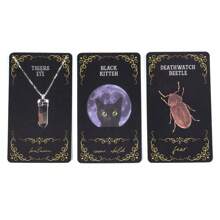 Set divinatorio esoterico - Mazzo di carte oracolo premium ispirato alla luna con simbolismo botanico per studi mistici universitari