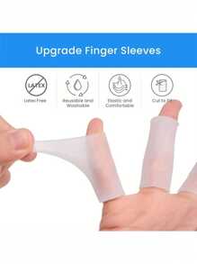 Cubierta protectora de silicona para dedos, cubierta para dedos antiresecamiento y humectante, cubierta para dedos anti abrasión y antihielo para escribir, cubierta para dedos anti lesiones y anti dolor