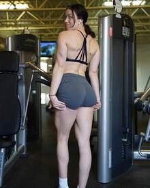 3 Piece Workout Shorts Womens Seamless High Waisted Scrunch Butt Athletic Gym Yoga Biker Shorts - 灰色/天藍色/綠松石色 - 查看 4