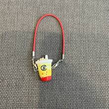 创意热销 17 厘米娃娃屋装饰配件微型 Labobbo 珍珠奶茶挂饰，可爱 Labobo 毛绒玩偶装饰， 仿珍珠奶茶用品批发 - 彩色 - 查看 4