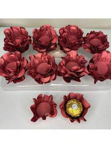80 Cupcake Wrappers For Fine Sweets Flower Wedding Anniversary Ultrafest Lulli Style Model - Redwood - View 1