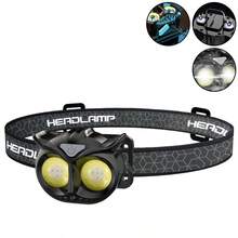 1pc Rechargeable LED Headlamp,Flashlight With Type-C Charging, Lightweight Head Lamp For Camping, Hiking, Fishing, Adventure, Climbing - Adjustable Strap, One-Touch Switch, Multi-Speed Dimming - Multicolor - View 13