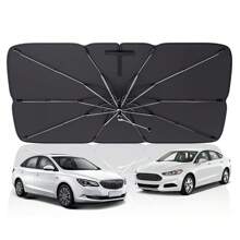 Car Windshield Sun Shade, Heat Insulation And Sun Blocking, Foldable And Retractable Sun Shade For Automotive, Available In Small And Large Sizes. Multi-Functional Umbrella Can Be Used As Sun Shade, Rain Shade, Heat Insulation Shade, Sun Protection Shade And Car Accessory.