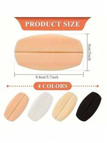 2pcs/6pcs Silicone Bra Strap Clips, Nude + White + Black, Non-Slip Shoulder Pads, Soft Invisible Bra Strap Protectors, Invisible Non-Slip Fixation For Bra Underwear To Prevent Straps From Falling Off, Traceless Artifact Shoulder Pads, Silicone Decompression Shoulder Pads