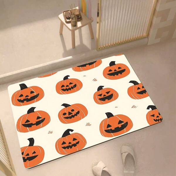 Neue Halloween Dekorative Diatomeenerde für Wohnzimmer Eingangsbereich Fußmatte und Badezimmer, saugt Wasser auf und trocknet schnell
