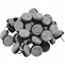 32pcs Round Heavy Duty Nail-On Felt Pad For Furniture Chair Table Leg Feet Floor Protectors Slide Smoothly - Multicolor - View 1