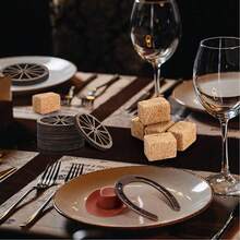 20 piezas Decoraciones para fiesta con temática del oeste, centros de mesa de vaquero, herradura de la suerte, sombreros de vaquero en miniatura, montón de heno simulado, rueda de vagón de madera, decoración para manualidades, suministros para fiesta de vaquero, cumpleaños, boda