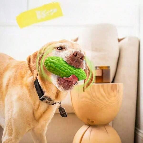 1pc Silicone Toys,Pet Animal Sound Toy, Pet Chewing Toy, Teeth Grinding And Cleaning, Relieve Boredom, Plastic Material/Liquid Silicone, Soft, Elastic, Comfortable And Durable To The Touch, Easy To Clean, Relieve Stress, Fun To Play With