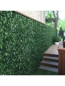 Expandable Artificial Evergreen Ivy Privacy Fence Screen - Plastic Vine Leaves Panel For Artificial Green Wall, Outdoor Garden, Patio, Yard, Balcony Decor, Multi-Purpose Greenery Hedge Covering, Suitable For Thanksgiving