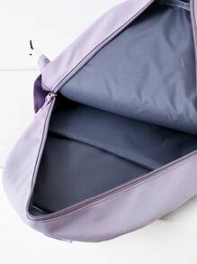 Conjunto de 3 piezas para el regreso a la escuela: nueva mochila de nailon con diseño de dibujos animados lindos, bolso mensajero y estuche para lápices. Puede llevarse en un hombro, con cierre de cremallera suave, personalidad única y de moda, adecuado para uso diario, vacaciones, compras y actividades al aire libre, versátil.