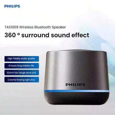 PHILIPS PHILIPS Bluetooth Speaker Mini Wireless Portable Desktop High Sound Quality Speaker Mini Speaker Heavy Bass
