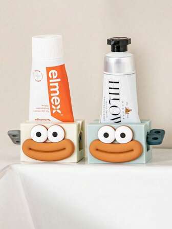 1 件牙膏挤压器，手动懒散牙膏分配器，浴室小工具，洗面奶/护手霜挤压器，迷你自动滚压夹，回到学校