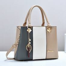 Women Top Handle Bags - 卡其色 - 查看 4