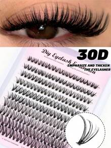 200 pestañas en racimos individuales de 30P, 40P, 50P, 60P, cruradas y suaves para extensión de pestañas DIY, uso diario, banda delgada y pestañas postizas naturales