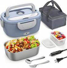 Lunch Box - Blue and White - View 13