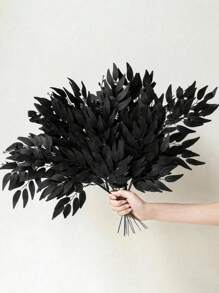 1/4/8/16/32pcs Italian Ruscus Greenery Stems, 27.6in Artificial Green Leaf Garland Artificial Flowers Vines Hanging Spray For Wedding Arch Bouquet Filler Table Centerpieces Home Decor,Rose, Decorative Rose, Decorative Style,Party And Holiday Decorations,Fall Decoration, Christmas Decoration, Boho Style,Bedroom Accessories Decorations