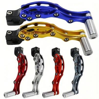 Aluminum Alloy Motorcycle Gear Shift Lever - CNC Brushed Surface, Fit For 50cc-250cc ATV Off-Road Motorcycle, With Kick-Up Lever - Engine Shift Upgrade