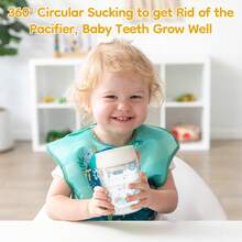 1pc 280ml Silicone Straw Cup, Leak-Proof Soft Spout Cup For School Kids, Durable And Easy To Clean