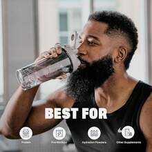 BlenderBottle Shaker Bottle Pro Series Protein Shakes And Pre Workout, 28-Ounce, Black (Pack Of 1) - Grey - View 7