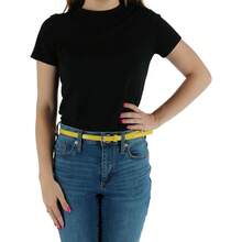 Women's Skinny 1 2 Inch Dr Belt - 黃色 - 查看 3