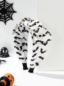 1 Peça Faixa de Cabeça Larga com Estampa de Frutas em Tecido, Laço, Uso Diário, Bandana, Faixa de Cabelo, Tiara, Fantasia de Halloween