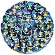 50 件星空梦幻鳄鱼涂鸦贴纸，乙烯基光泽自粘贴花，适用于装饰滑板、行李箱、笔记本、相册、马克杯、冰箱、头盔等。适合成人和青少年，用于学校用品，返校