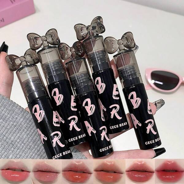 Crystal-Transparent Water-Light Lip Glaze High Shine Plumping Lip Gloss Smooth&Blendable Non-Drying