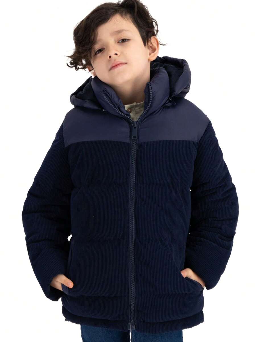 SAKERS OUTDOOR CLOTHING Tween Boys Coats - Navy Blue - View 1