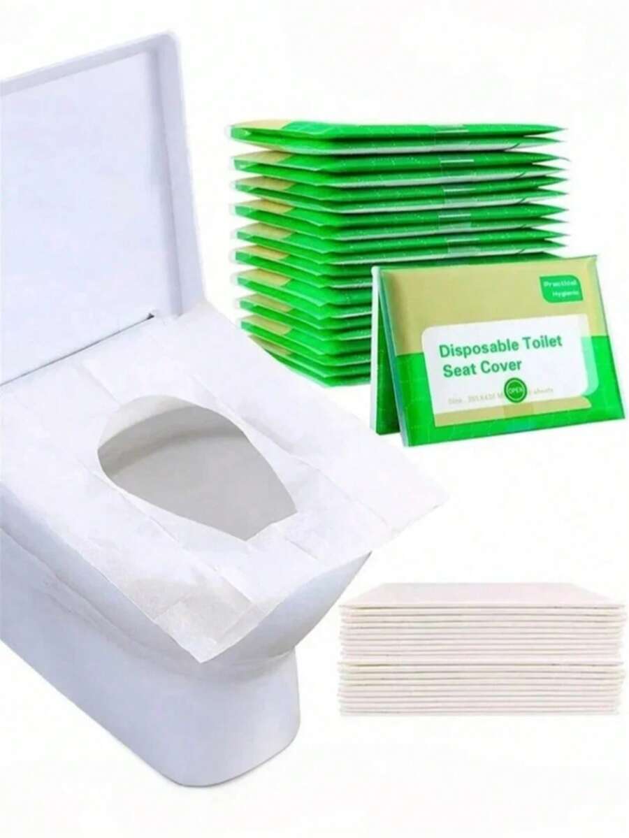 [10/20/30/40/50/100/200个] 一次性无纺布马桶座套，防水可溶解马桶训练座圈保护套