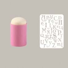2pcs/Set Creative Ink Blotting Tools Scrapbooking Supplies, Hollow Drawing Ruler For Bullet Journal Painting, Smudge Effect
