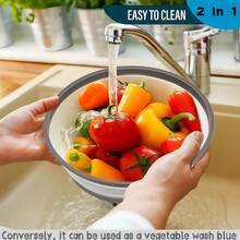 Silicone Microwave Splatter Cover, Microwave Cover For Food Fruit Drainer, Microwave Food Cover, Microwave Plate Cover, Microwave Lid, Kitchen Essentials, Dishwasher Friendly Collapsible Microwave Covers - Microwave Splatter Cover For Food, Space-Saving Design (10.5 Inch) Silicone & Plastic And Dishwasher Friendly - Food Cover - View 6