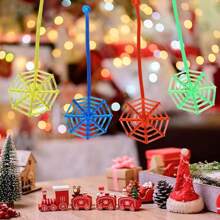1/10/20 PCS Halloween Cobweb Sticky Hands Toys, Stretchy Goodie Bag Stuffers Toys For Halloween Party Favor Supplies, Spider Web Sticky For Adults And Teens Classroom Prizes